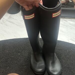 Hunter Women's Black Rain Boots